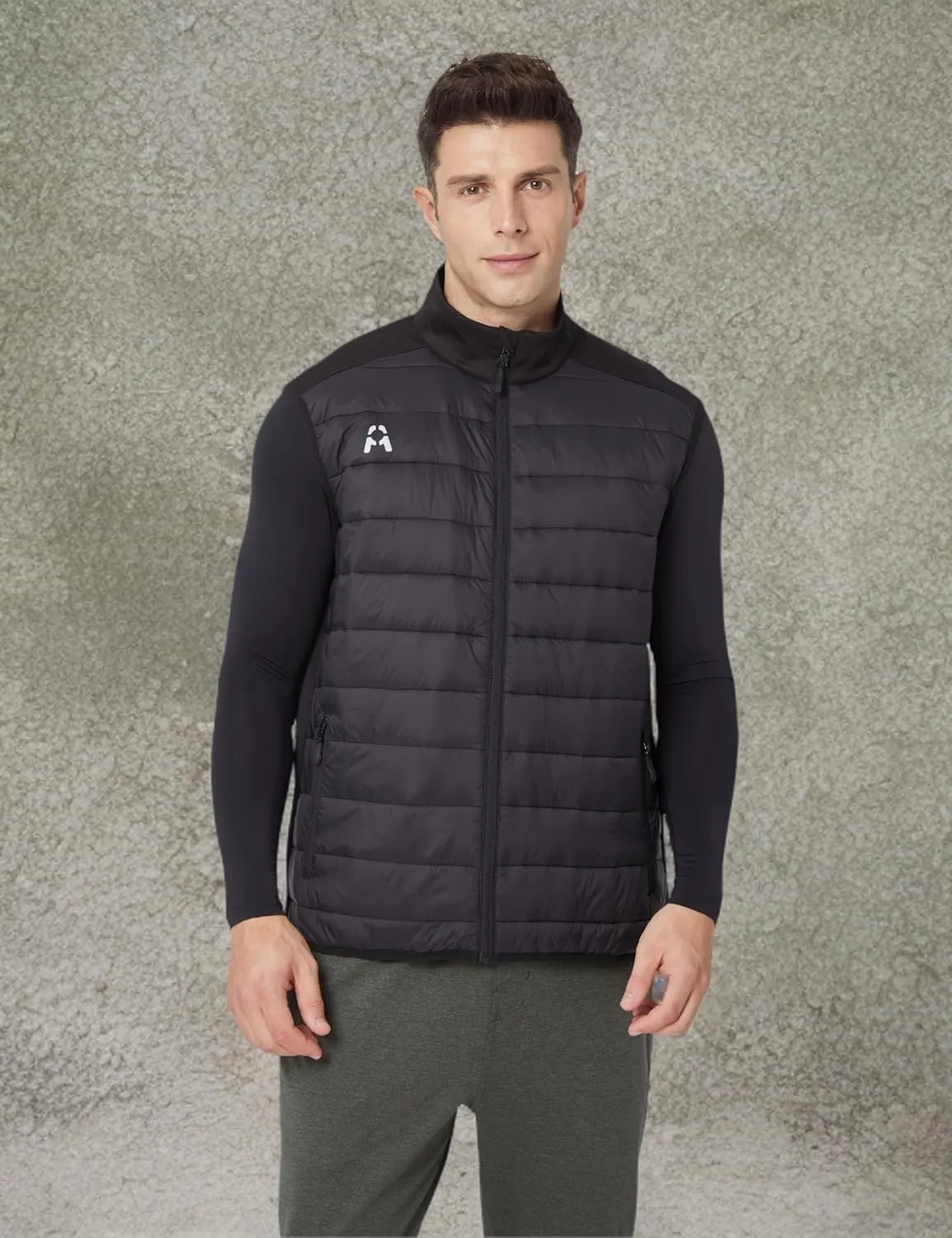 1a1a Men's Puffer Vest Winter Padded Sleeveless Quilted Jackets for Outdoor Sleeveless Casual Work Travel