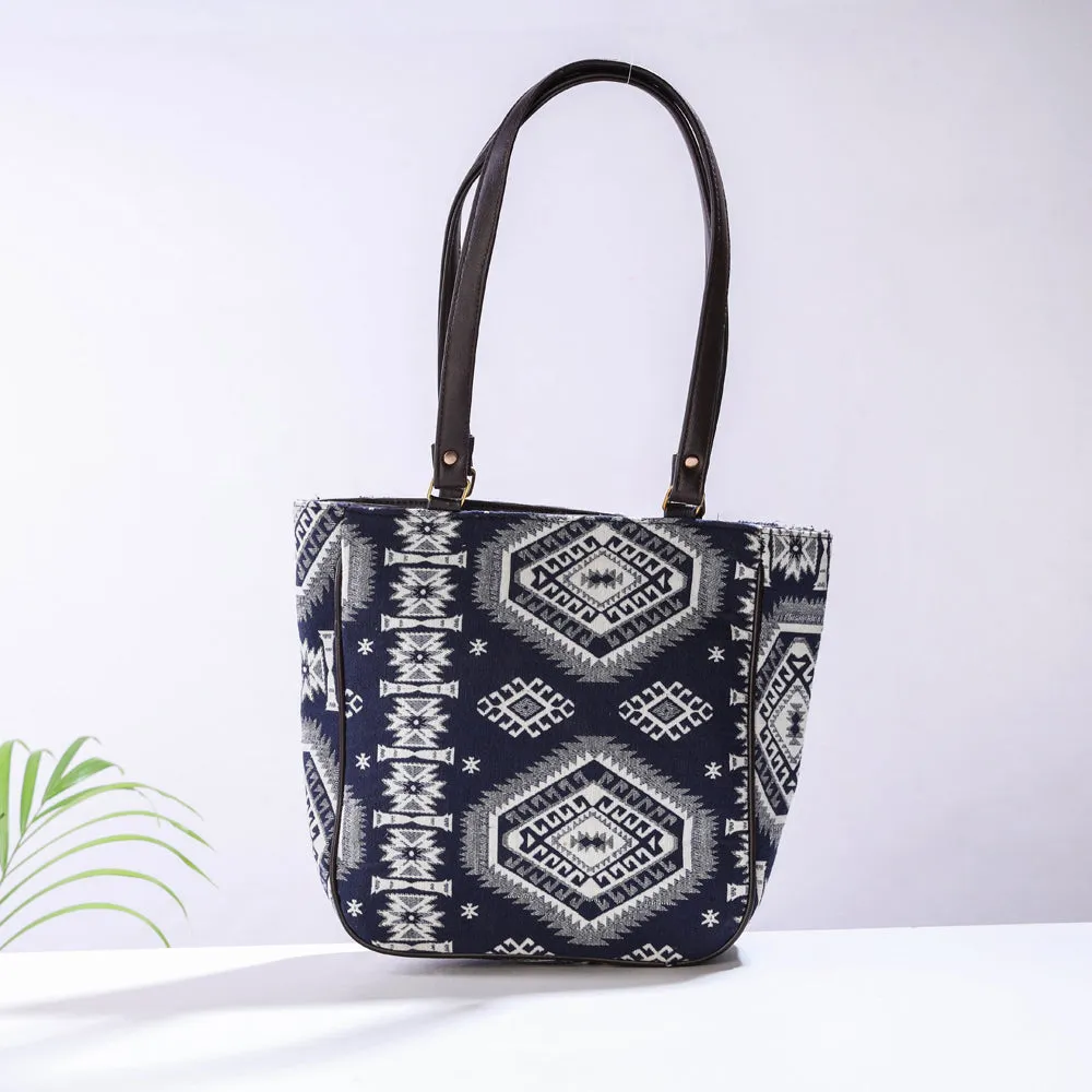 Blue - Handmade Cotton Shoulder Bag (Set of 2)