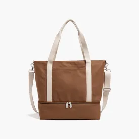 Catalina Deluxe Tote - Eco Friendly Canvas - Golden Brown