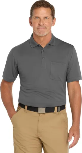CornerStone Unisex Industrial Snag-Proof Pique Pocket Polo | Short Sleeve Collared Shirt for Men & Women, Relaxed Fit
