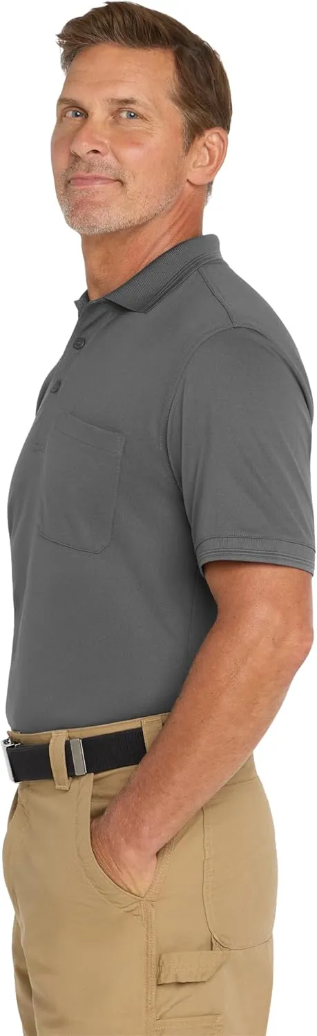 CornerStone Unisex Industrial Snag-Proof Pique Pocket Polo | Short Sleeve Collared Shirt for Men & Women, Relaxed Fit