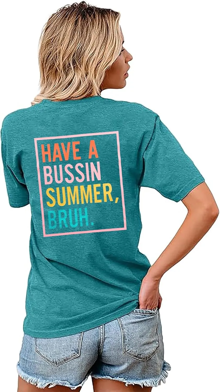 Last Day of School Teacher Shirt:Women Funny Bruh Teacher Tshirt Admit It You'll Low Key Miss Me Bruh End of Year Top