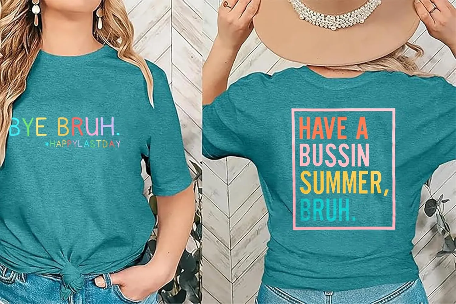 Last Day of School Teacher Shirt:Women Funny Bruh Teacher Tshirt Admit It You'll Low Key Miss Me Bruh End of Year Top