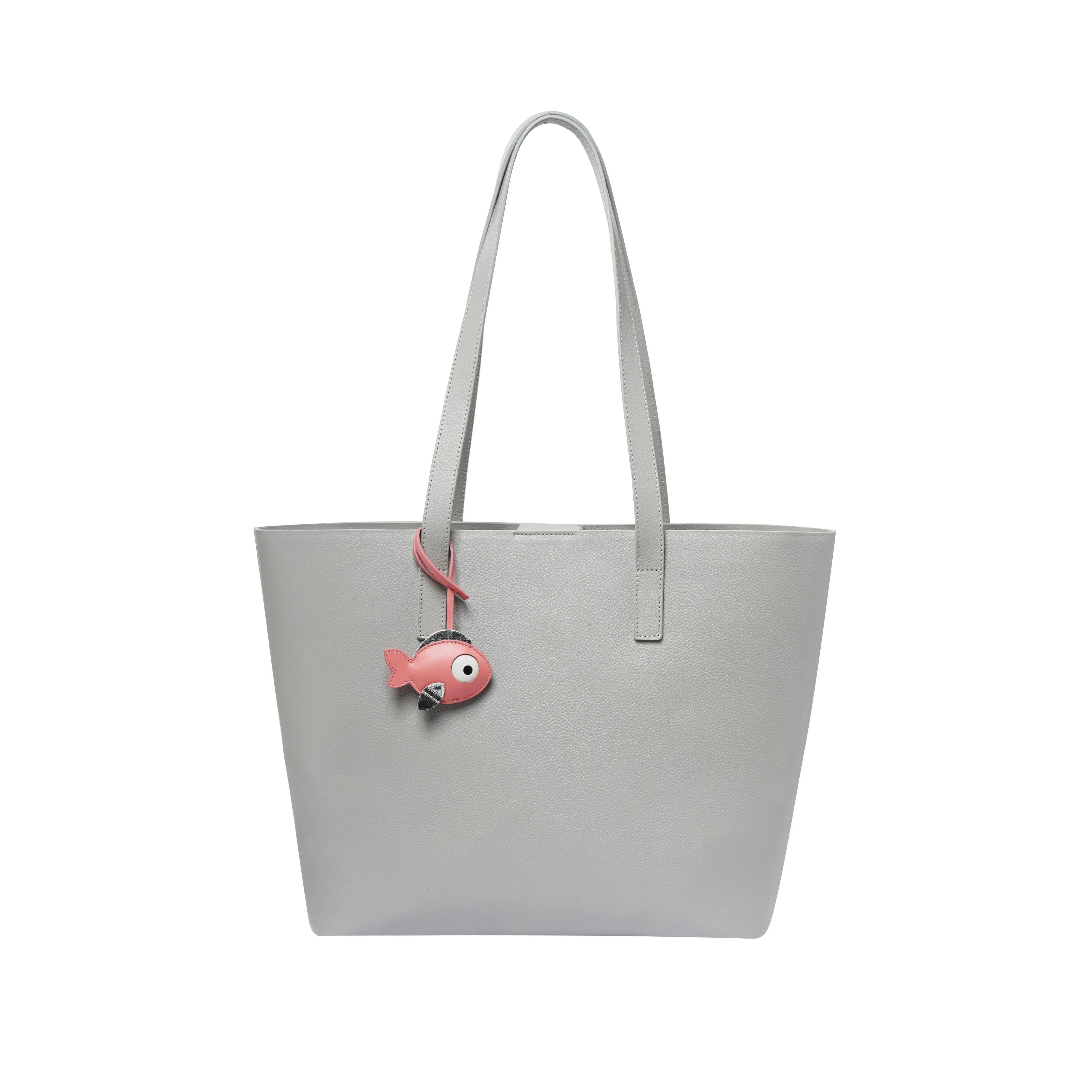 LC-307-PK FISHY PINK LEATHER CHARM