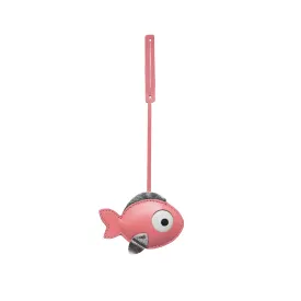 LC-307-PK FISHY PINK LEATHER CHARM