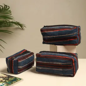 Multipurpose Handmade Cotton Toiletry Bags (Set of 3) 24