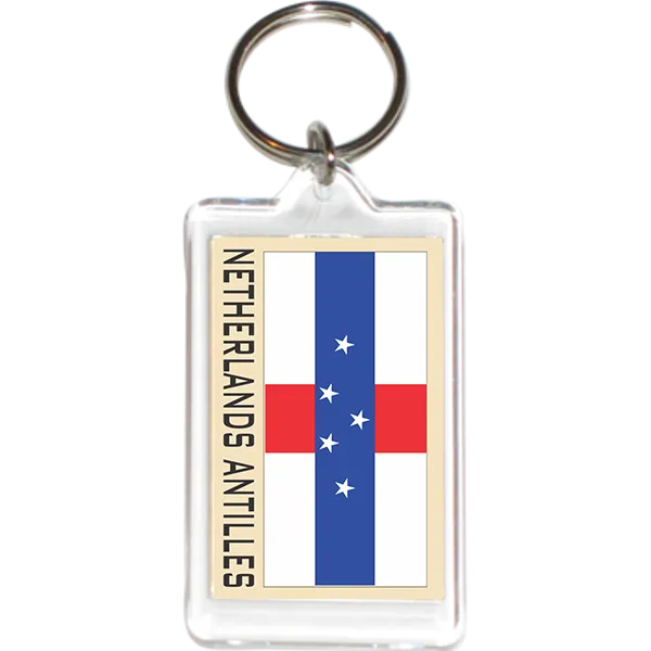Netherlands Antilles Acrylic Key Holders