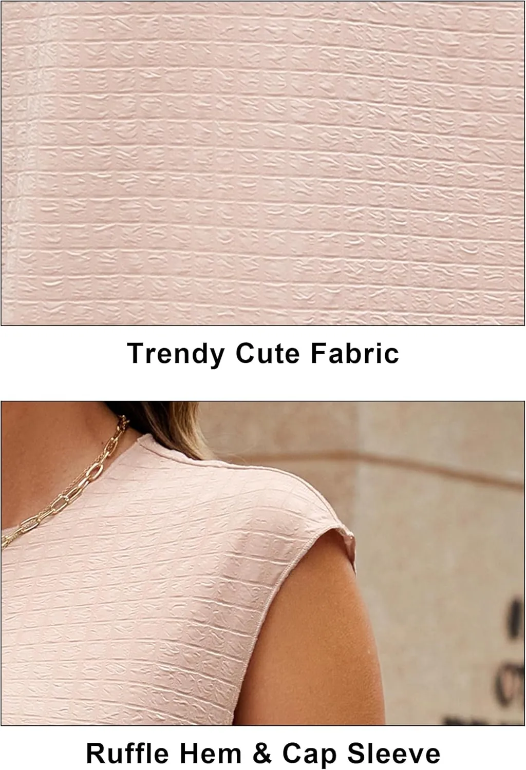 OUGES Womens 2025 Spring Cap Sleeve Maternity Dress Textured Midi Summer Pregnancy Business Casual Work Column Dress