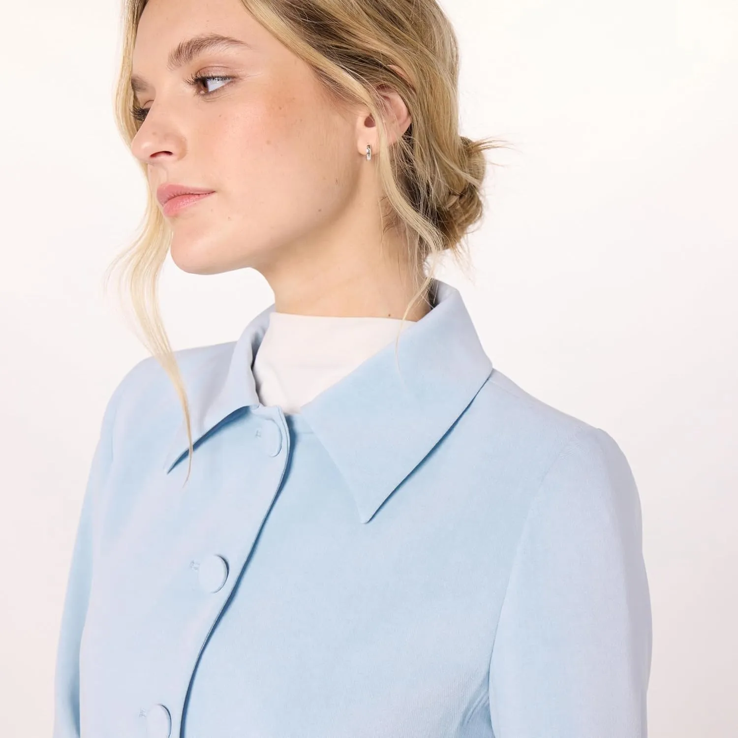 The Drop Women's Myra Suiting Jacket with Flap Pockets