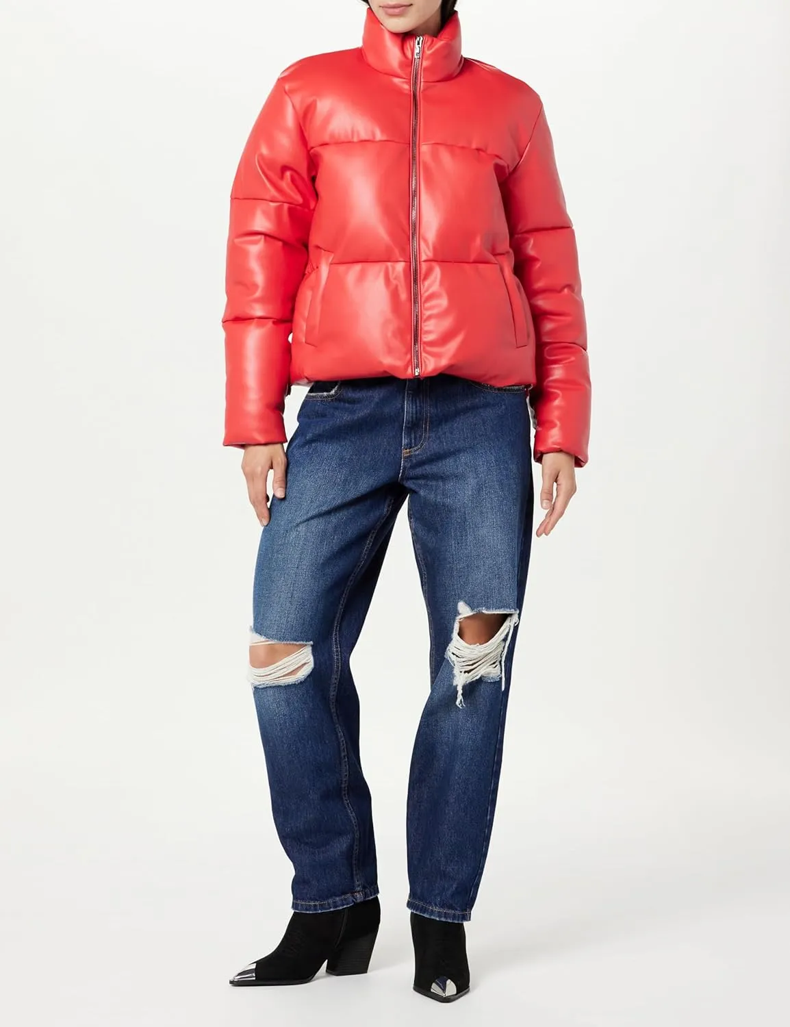 The Drop Women's Priscilla Vegan Leather Puffer