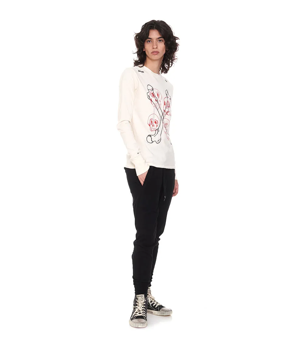 women's multi skull shirt
