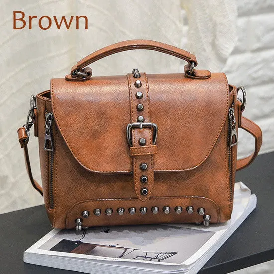 ZMQN Women Messenger Bags 2017 Vintage Bag Ladies Famous Brand Crossbody Bag For Women Rivet Small Handbags High Quality A522