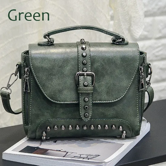 ZMQN Women Messenger Bags 2017 Vintage Bag Ladies Famous Brand Crossbody Bag For Women Rivet Small Handbags High Quality A522