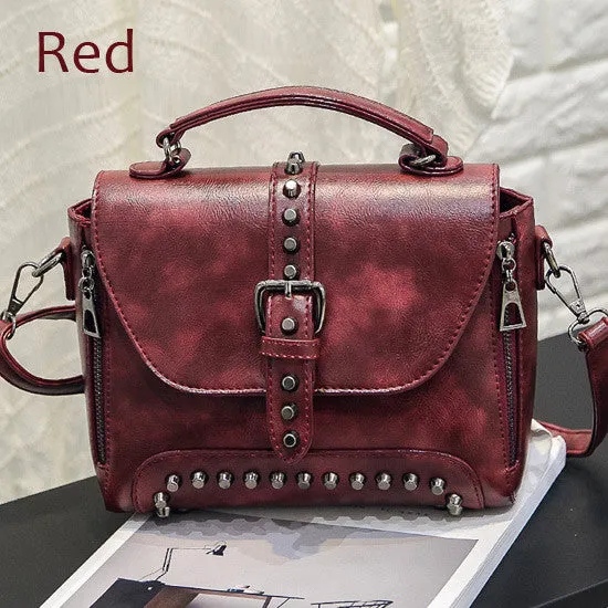 ZMQN Women Messenger Bags 2017 Vintage Bag Ladies Famous Brand Crossbody Bag For Women Rivet Small Handbags High Quality A522